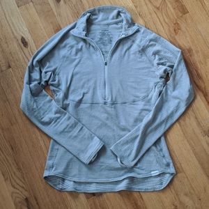 Patagonia capilene 4 Expedition weight Zip neck thermal top, women's M gray